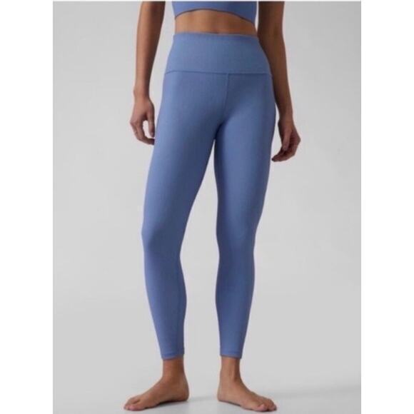 Athleta Elation Rib Tight Leggings in‎ Blue size Large - Picture 1 of 11